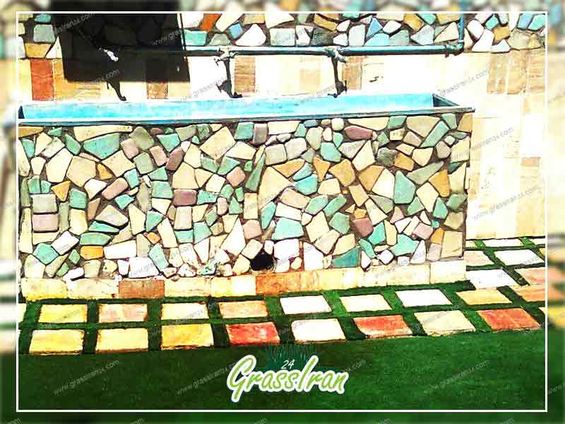 چمن مصنوعی بین سنگی در مدرسه استان اصفهان